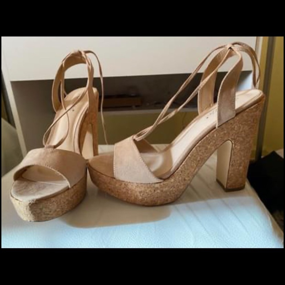 Platform Leg Strap Sandal